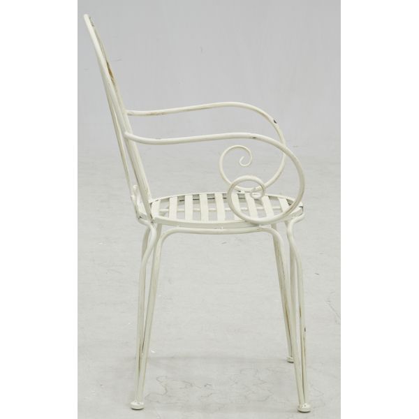 Fauteuil en métal blanc  - 99,90