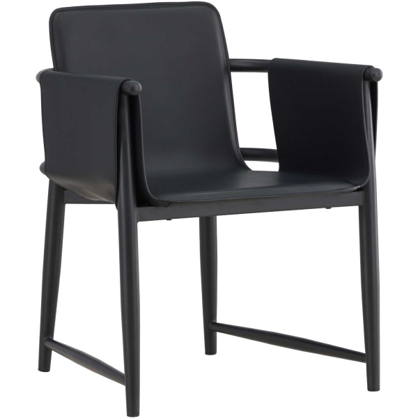 Fauteuil en métal et polyuréthane Bjäre 60 x 61 x 78 cm