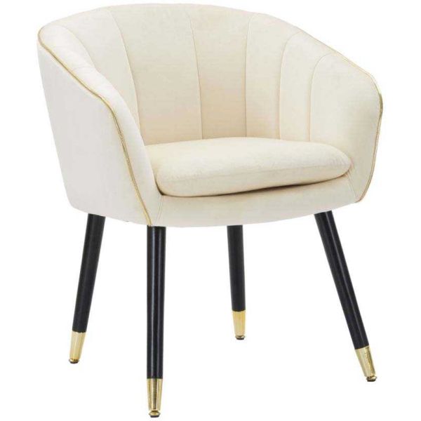 Fauteuil en métal et tissu Paris