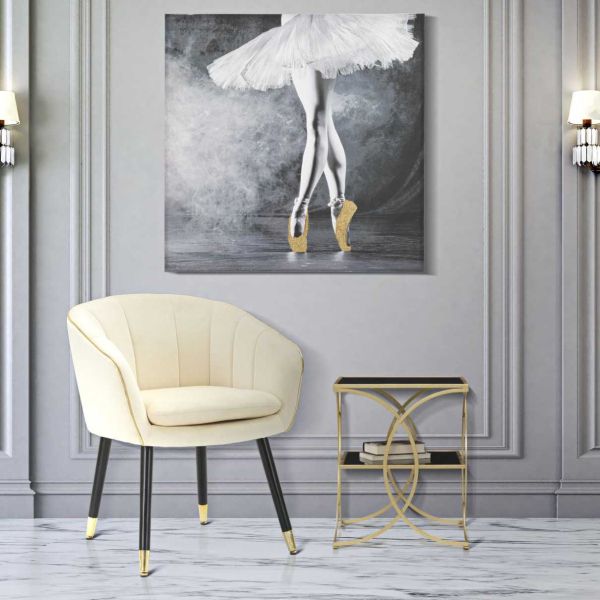Fauteuil en métal et tissu Paris - MAURO FERRETTI