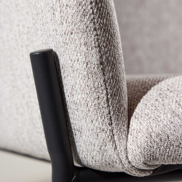 Fauteuil en métal et tissu Vätö - 6