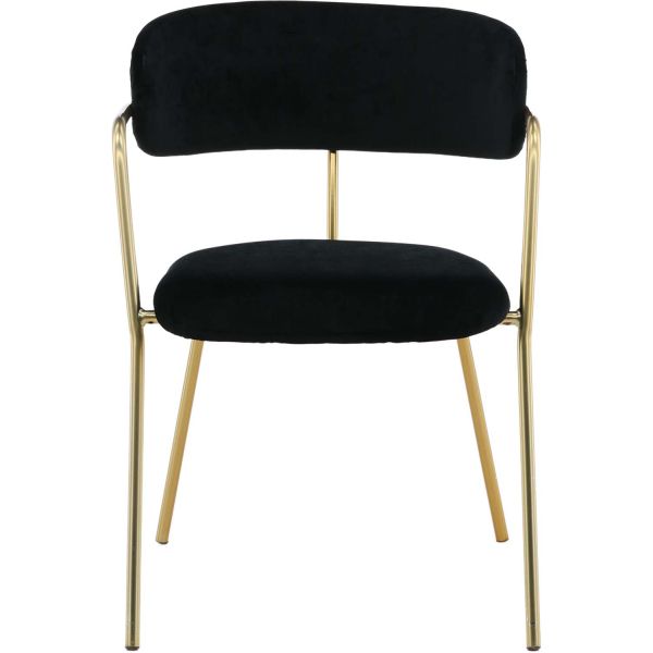 Fauteuil en métal et velours Arrow (Lot de 2) - 269