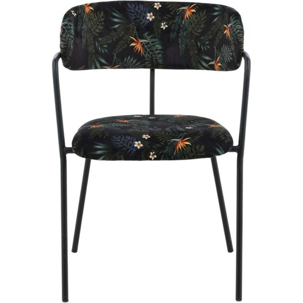 Fauteuil en métal et velours Arrow (Lot de 2) - 189