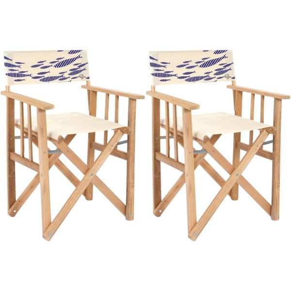 Fauteuil metteur en scène en eucalyptus