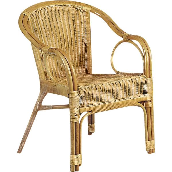 Fauteuil en moelle de rotin Eden
