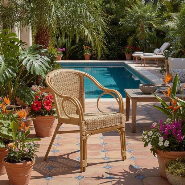 Fauteuil en moelle de rotin Eden - AUBRY GASPARD