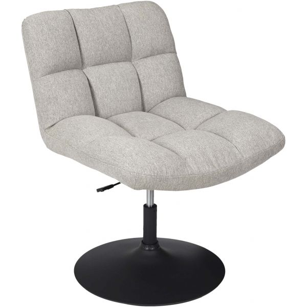 Fauteuil pivotant en tissu Anton - 6