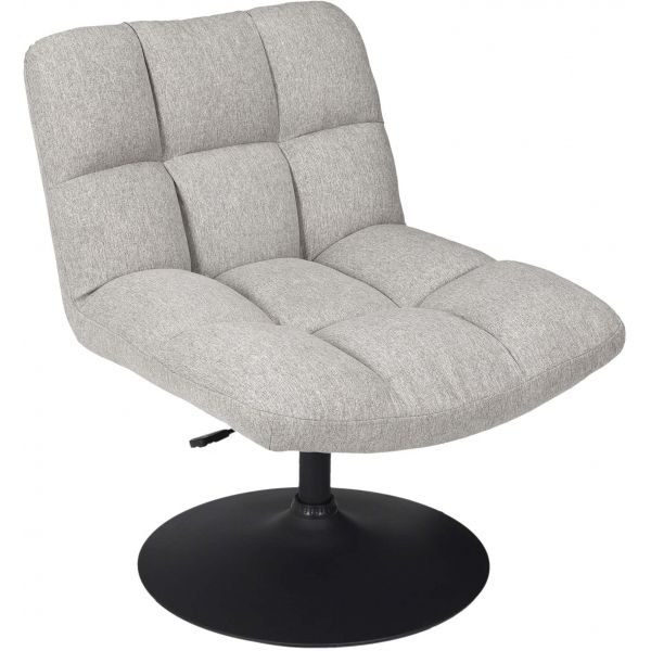 Fauteuil pivotant en tissu Anton