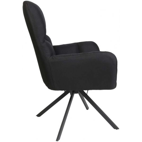 Fauteuil pivotant en tissu Washington - 5