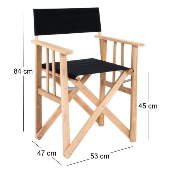Fauteuil pliable réalisateur en eucalyptus - 75,90