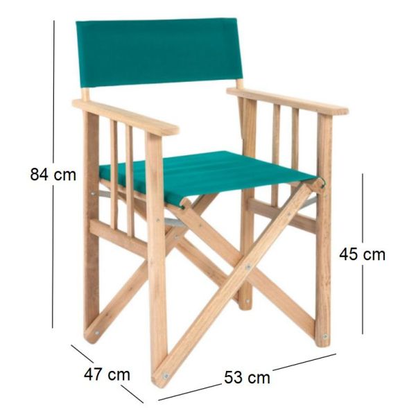Fauteuil pliable réalisateur en eucalyptus - 69,90