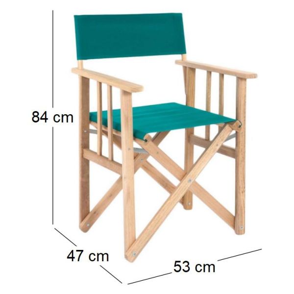 Fauteuil pliable réalisateur en eucalyptus - BRD-0175