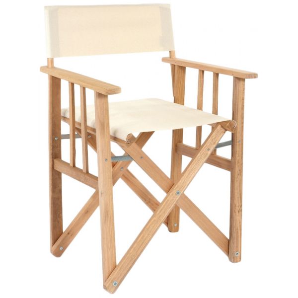 Fauteuil pliable réalisateur en eucalyptus