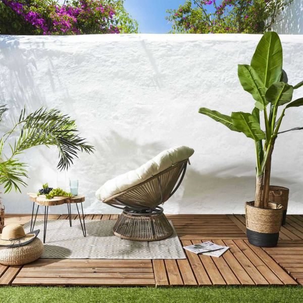 Fauteuil en polyéthylène filaire Cancun - 7