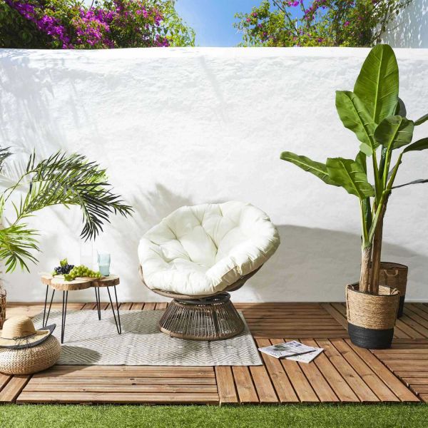 Fauteuil en polyéthylène filaire Cancun - THE HOME DECO FACTORY