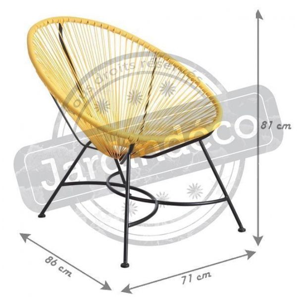 Fauteuil en polyrésine - AUBRY GASPARD