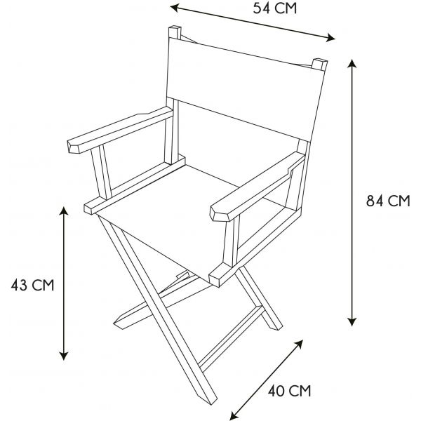 Fauteuil régisseur en bois et tissu The office - CMP-3576