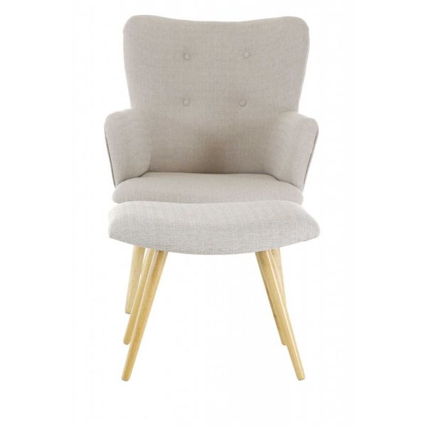 Fauteuil avec repose pieds Stockholm - 329