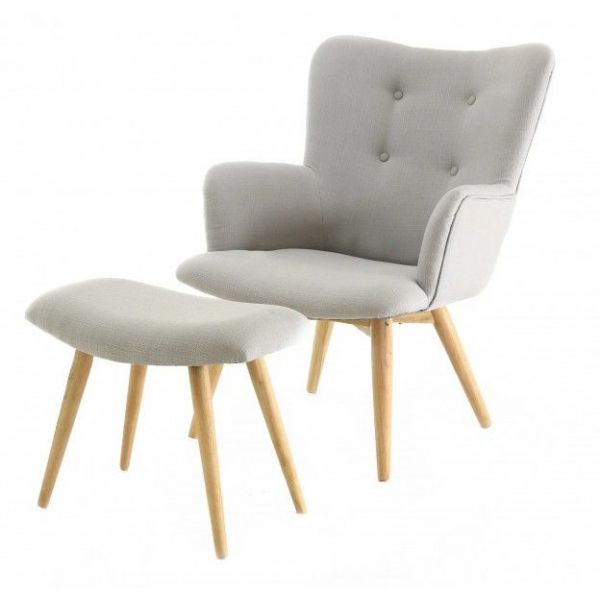 Fauteuil avec repose pieds Stockholm - 5