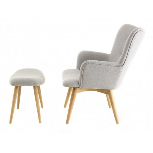 Fauteuil avec repose pieds Stockholm - 6