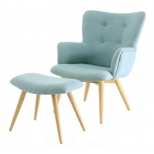 Fauteuil avec repose pieds Stockholm - 5