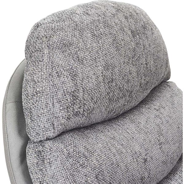 Fauteuil et repose pieds en tissu William - 7