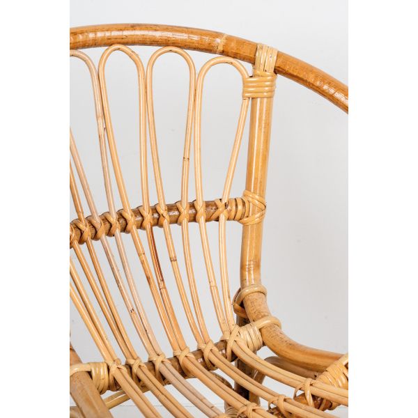 Fauteuil rond enfant en rotin Lune - 6