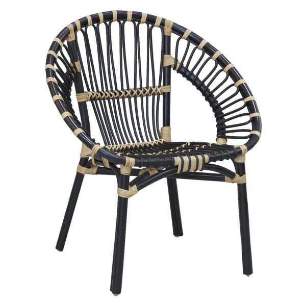 Fauteuil rond en rotin Jazz