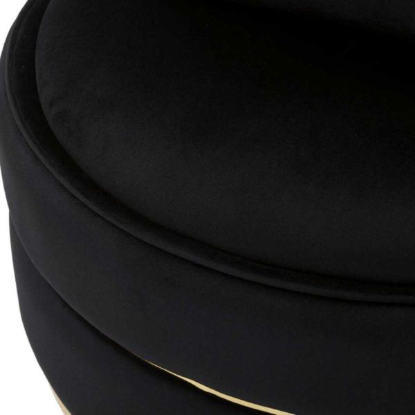 Fauteuil rond en tissu Paris 84 x 72 cm - 8