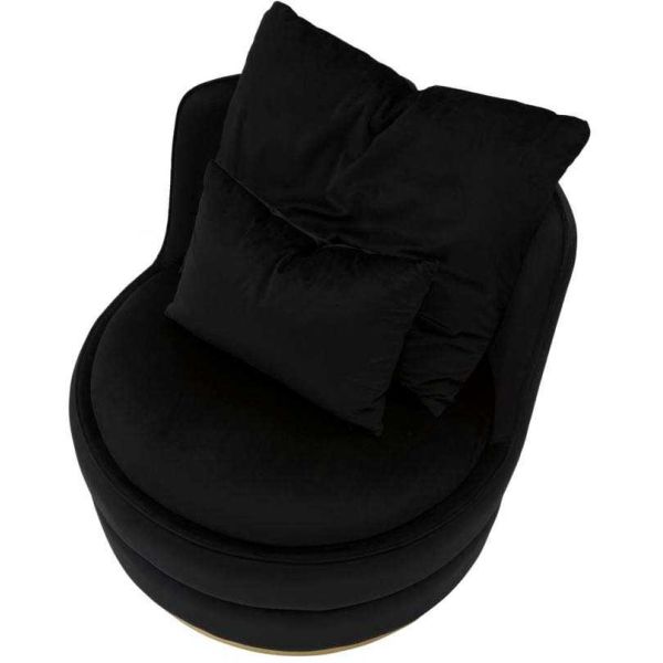 Fauteuil rond en tissu Paris 84 x 72 cm - 7