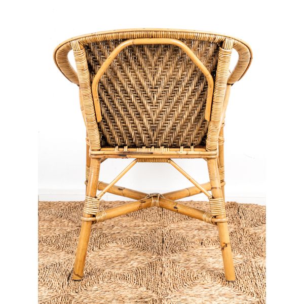 Fauteuil rotin ancien Belle époque - 169
