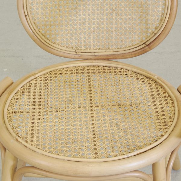 Fauteuil rotin et cannage miel - 205