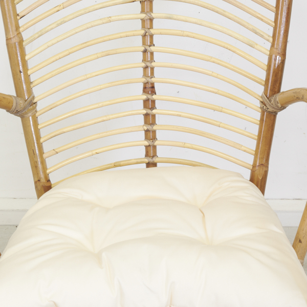 Fauteuil en rotin marron Louis - 145