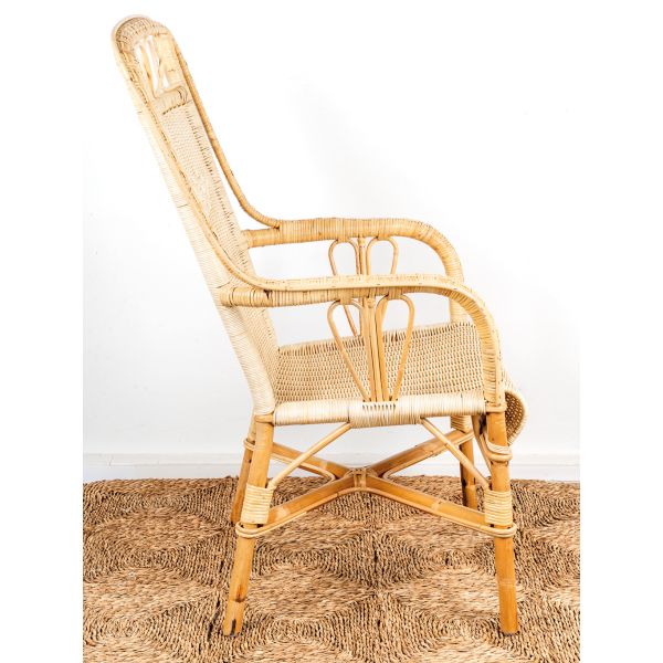 Fauteuil rotin naturel Empereur - 6