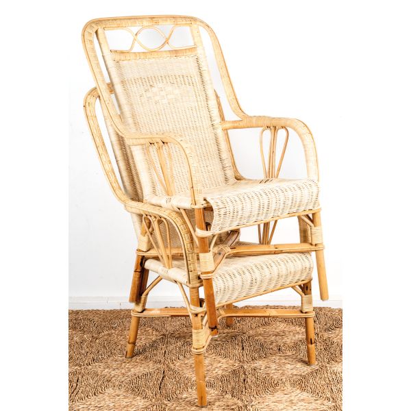 Fauteuil rotin naturel Empereur - 7
