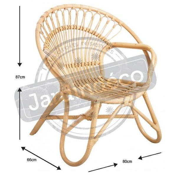 Fauteuil en rotin naturel Tengah - AUBRY GASPARD