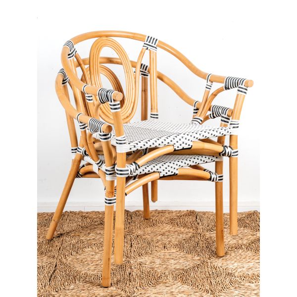 Fauteuil en rotin naturel et polyrésine Ona - 6