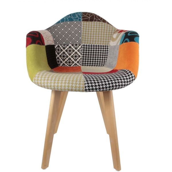 Fauteuil scandinave Patchwork (Lot de 2) - 189