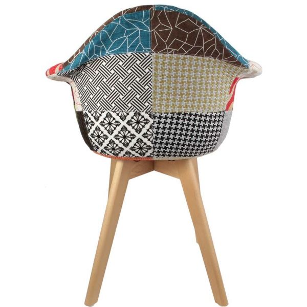 Fauteuil scandinave Patchwork (Lot de 2) - 6