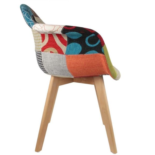 Fauteuil scandinave Patchwork (Lot de 2) - 5