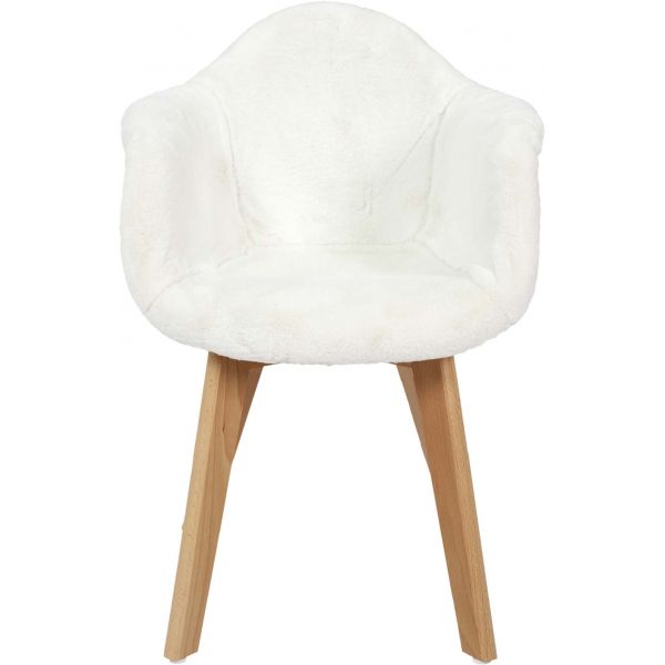 Fauteuil scandinave pour enfant imitation fourrure - 69,90