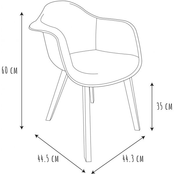 Fauteuil scandinave pour enfant imitation fourrure - CMP-3811