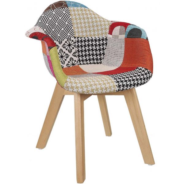 Fauteuil scandinave pour enfants Patchwork