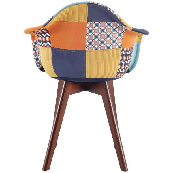 Fauteuil scandinave patchwork (Lot de 2) - 5