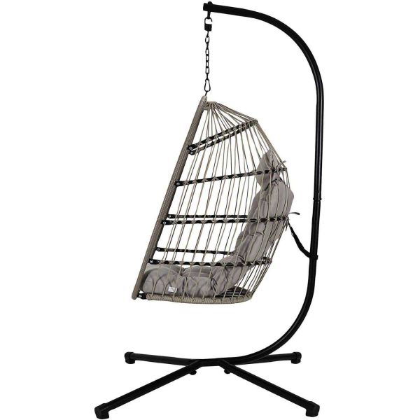 Fauteuil suspendu en métal et polyester Hanoi - 199