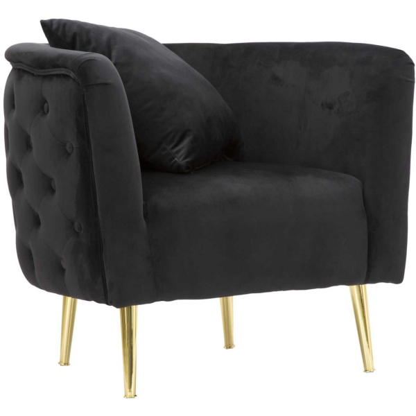 Fauteuil en tissu Bucarest 76 x 74 x 71 cm