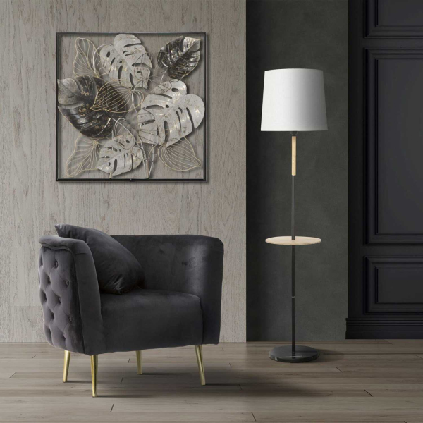 Fauteuil en tissu Bucarest 76 x 74 x 71 cm - MAURO FERRETTI