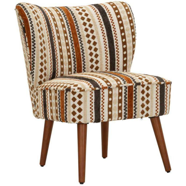 Fauteuil en tissu Ethnic 65 x 68 x 80 cm