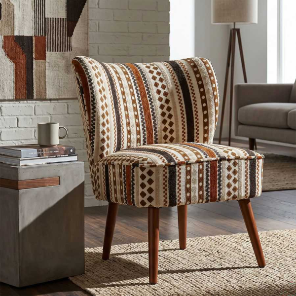 Fauteuil en tissu Ethnic 65 x 68 x 80 cm - MAURO FERRETTI