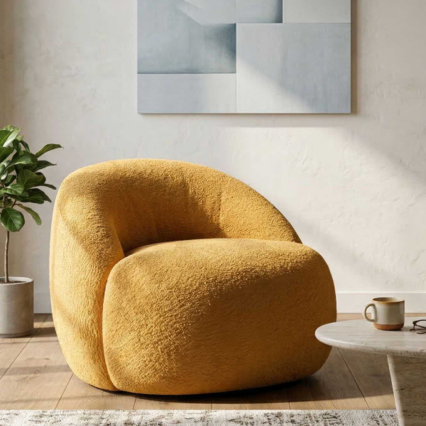 Fauteuil en tissu Ginevra 81 x 78 x 64 cm - MAURO FERRETTI